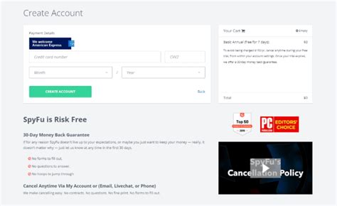 free spyfu account.